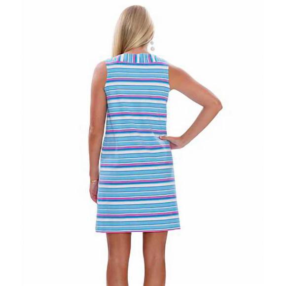 NEW SAILOR - SAILOR yacht club shift dress in resort stripes - Picture 2 of 2